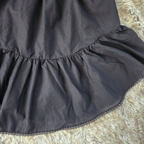 Free People Lovers Lane Ine Shoulder Mini Dress In Black Women's‎ Size Large - Picture 2 of 10